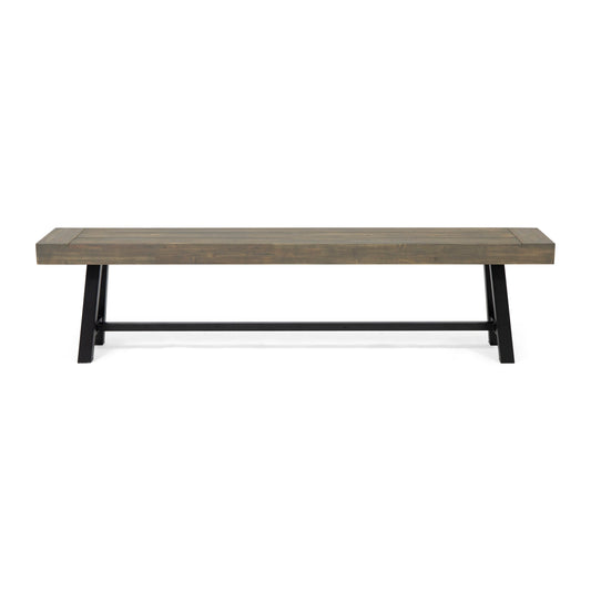Carlisle Acacia Wood Outdoor Bench by Christopher Knight Home