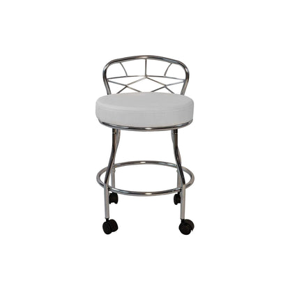 Carolina Living Diana X-Back Vanity Stool with Casters