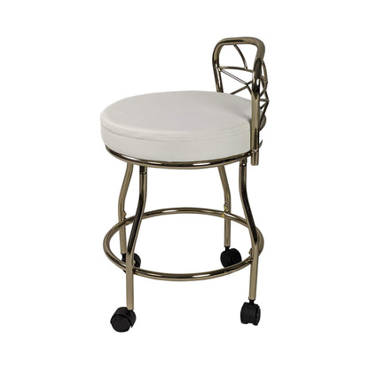 Carolina Living Diana X-Back Vanity Stool with Casters