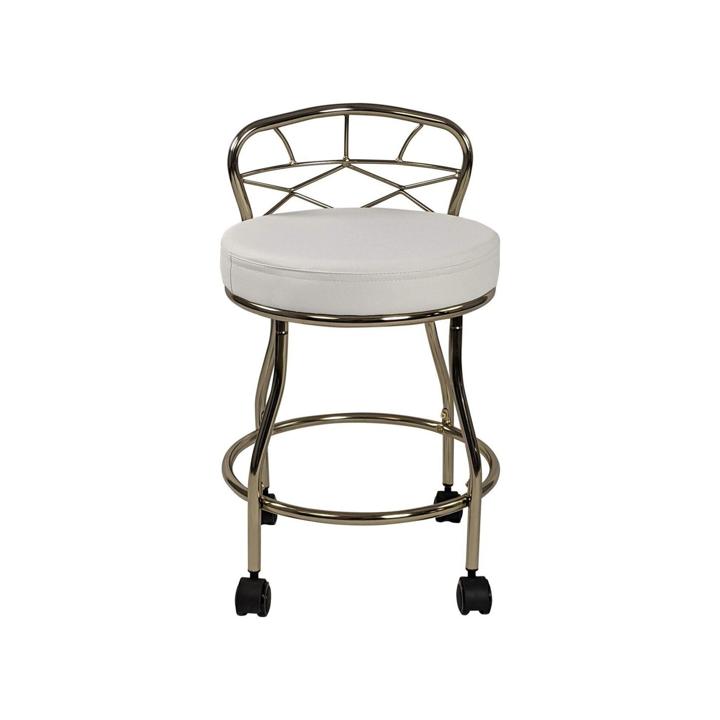 Carolina Living Diana X-Back Vanity Stool with Casters