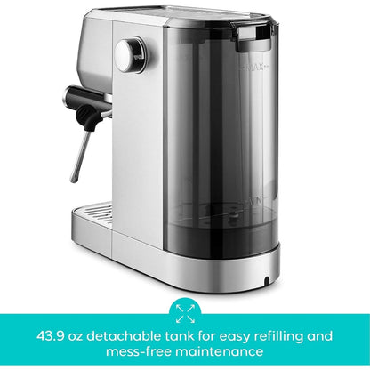 Casabrews 3700E 20 Bar Professional Espresso Machine with Milk Frother - N/A