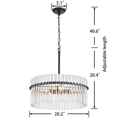 Casandra 5-light Crystal Chandelier