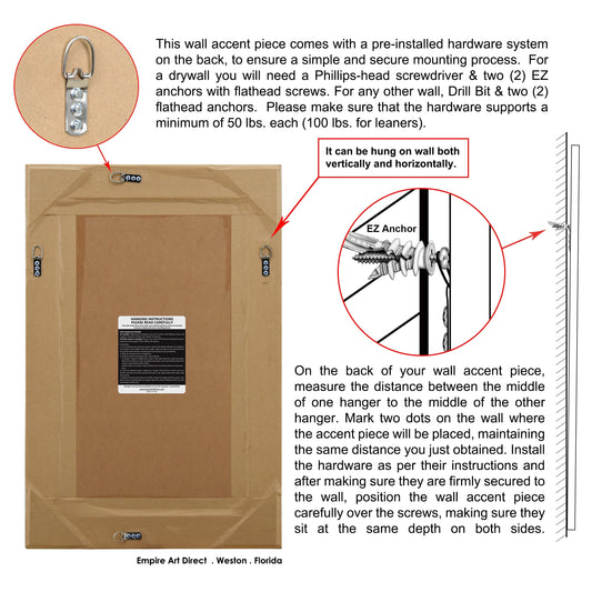 Champagne Bead Beveled Rectangular Wall Mirror - Clear