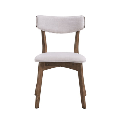 Chazz Mid-Century Modern Upholstered Rubberwood Dining Chairs (Set of 2/4) by Christopher Knight Home