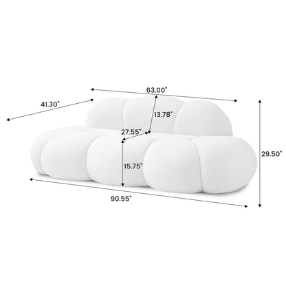 Cloud Shaped Couches for Living Room, Modern Comfy Compressed Sofa, Cloud Shaped Leisure Sofa for Bedroom, Apartment