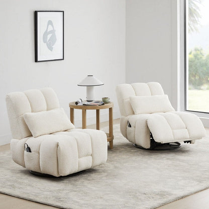 Cole Power Recliner Chair Swivel Glider with Lumbar Support