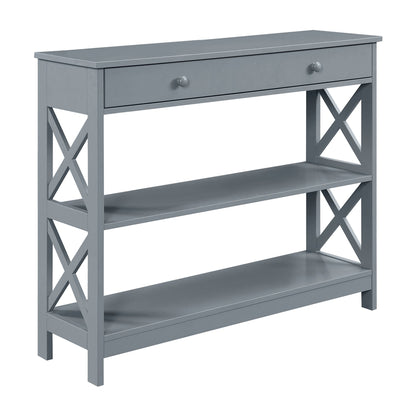 Convenience Concepts Oxford 1 Drawer Console Table with Shelves