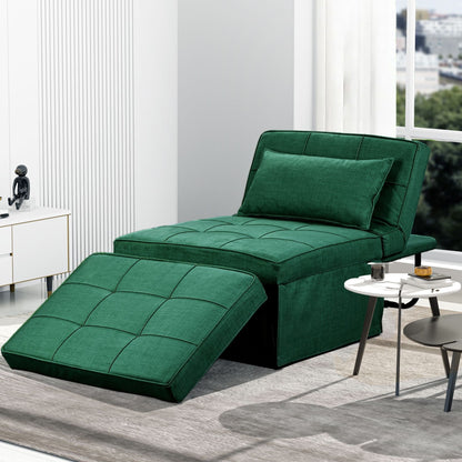 Convertible Sofa Bed Sleeper Sofa Chair Couch Folding Ottoman Recliner Chairs for Living Room