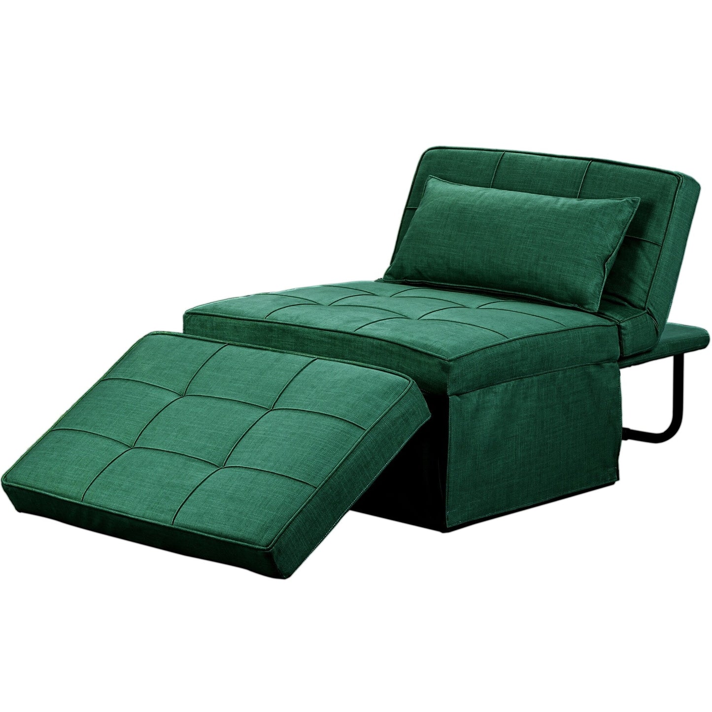 Convertible Sofa Bed Sleeper Sofa Chair Couch Folding Ottoman Recliner Chairs for Living Room