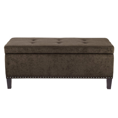 Madison Park Shandra II Tufted Top Soft Close Storage Bench