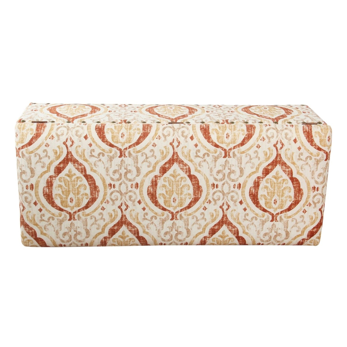 Copper Grove Muscari Upholstered Storage Bench with Nailhead Trim