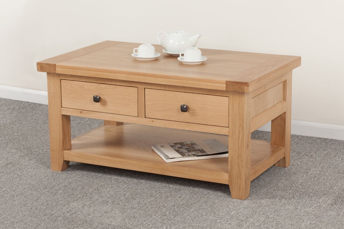 Table basse Cotswold à 2 tiroirs