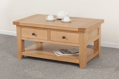 Table basse Cotswold à 2 tiroirs