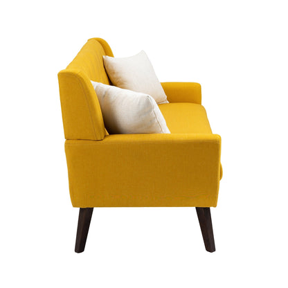 Cotton/ Linen Look Fabric Modern Accent Chair Armchair