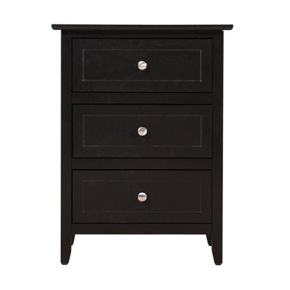 Daniel 3-drawer Transitional Wooden Nightstand