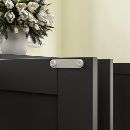 Double Pet Privacy Washroom Cat Litter Box Concealment Furniture