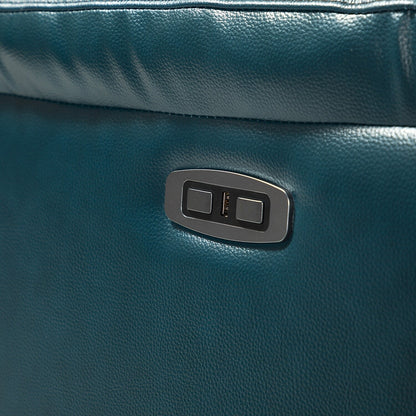 Eduardo Genuine Leather Power Recliner with USB Port Set of 2