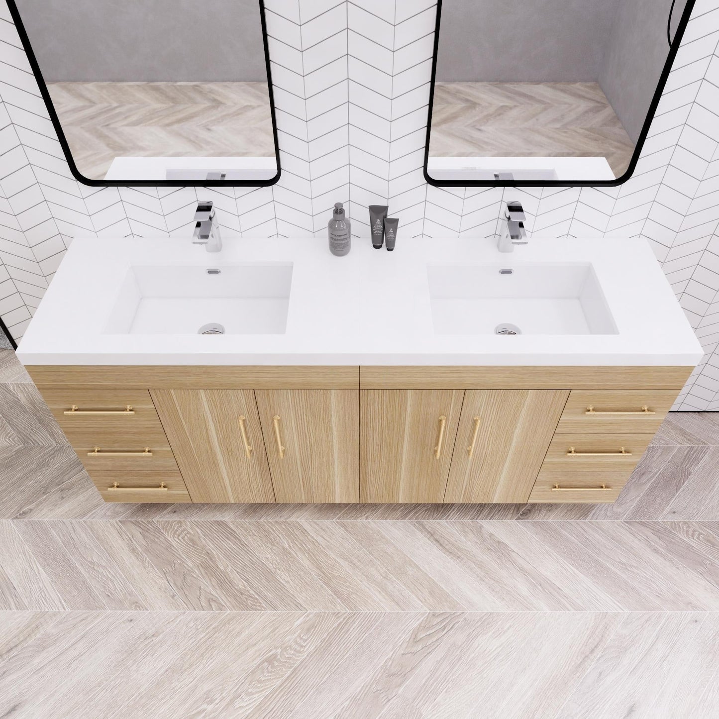 Eliza 72'' Freestanding Vanity with Double Sink