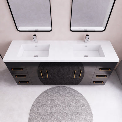 Eliza 72'' Freestanding Vanity with Double Sink