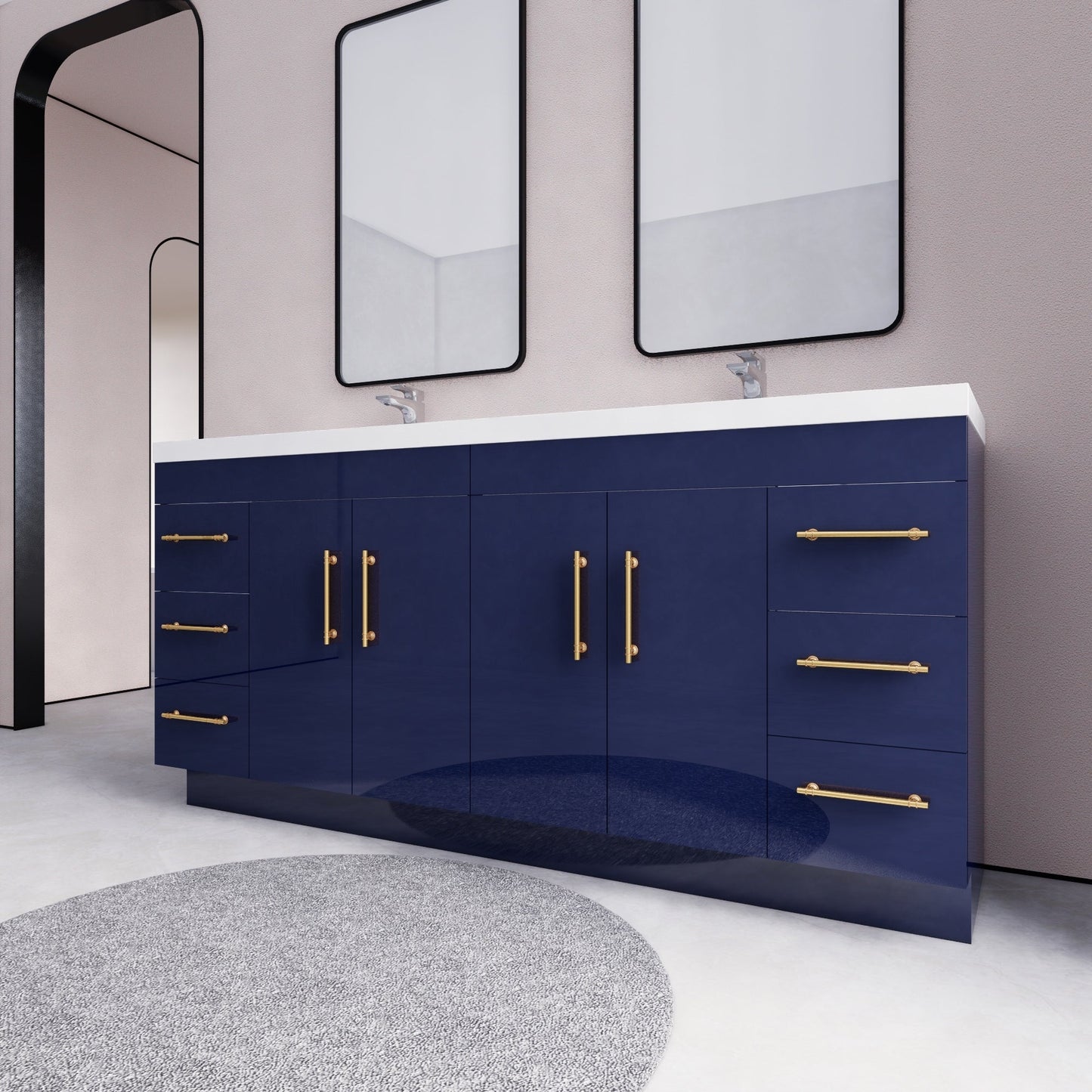 Eliza 72'' Freestanding Vanity with Double Sink