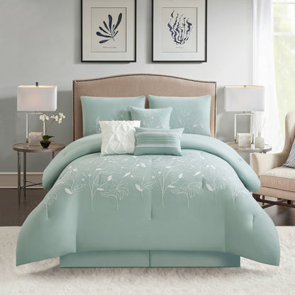 Nanshing Taylor 7 Piece Floral Botanical Comforter Set