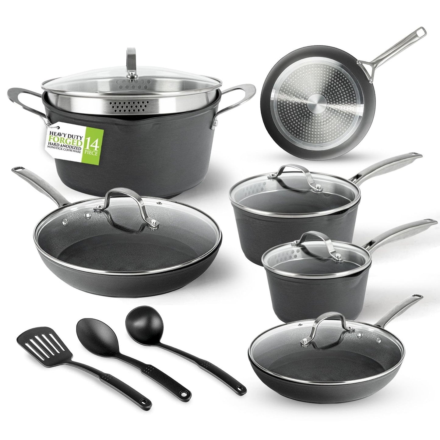 Granitestone Armor Max 14 Piece Hard Anodized Cookware Set
