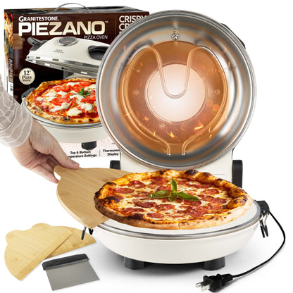 Granitestone Piezano Indoor/Outdoor Electric Pizza Oven w Ceramic Stone