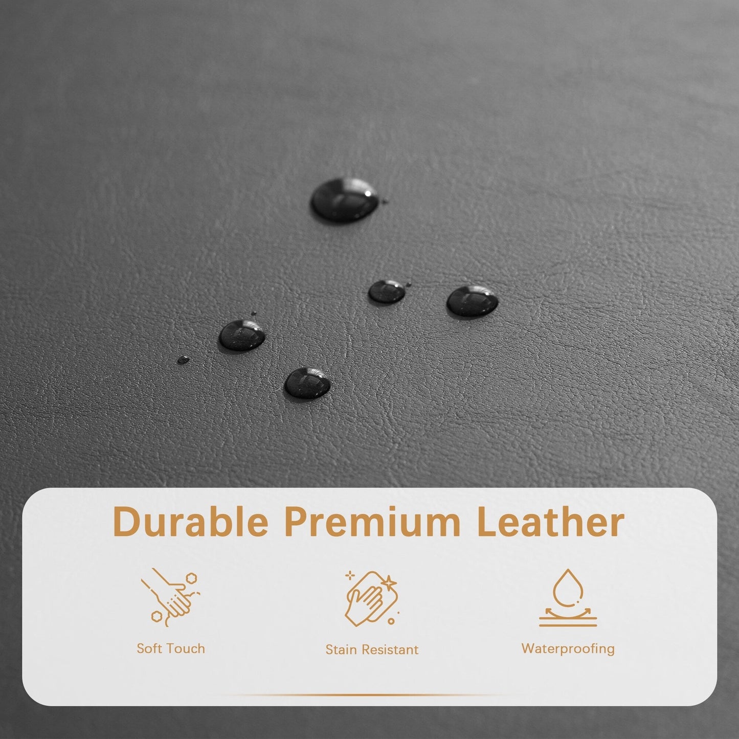 50.3 x 17.50 x 18 Upholstered Rectangular Storage Ottoman-Faux Leather