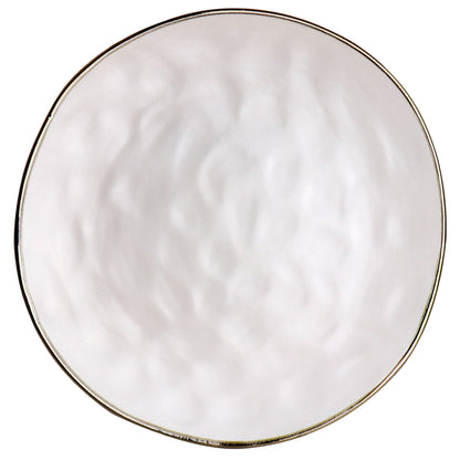 Hammered Stoneware Dinnerware 16 Piece Set in Assorted