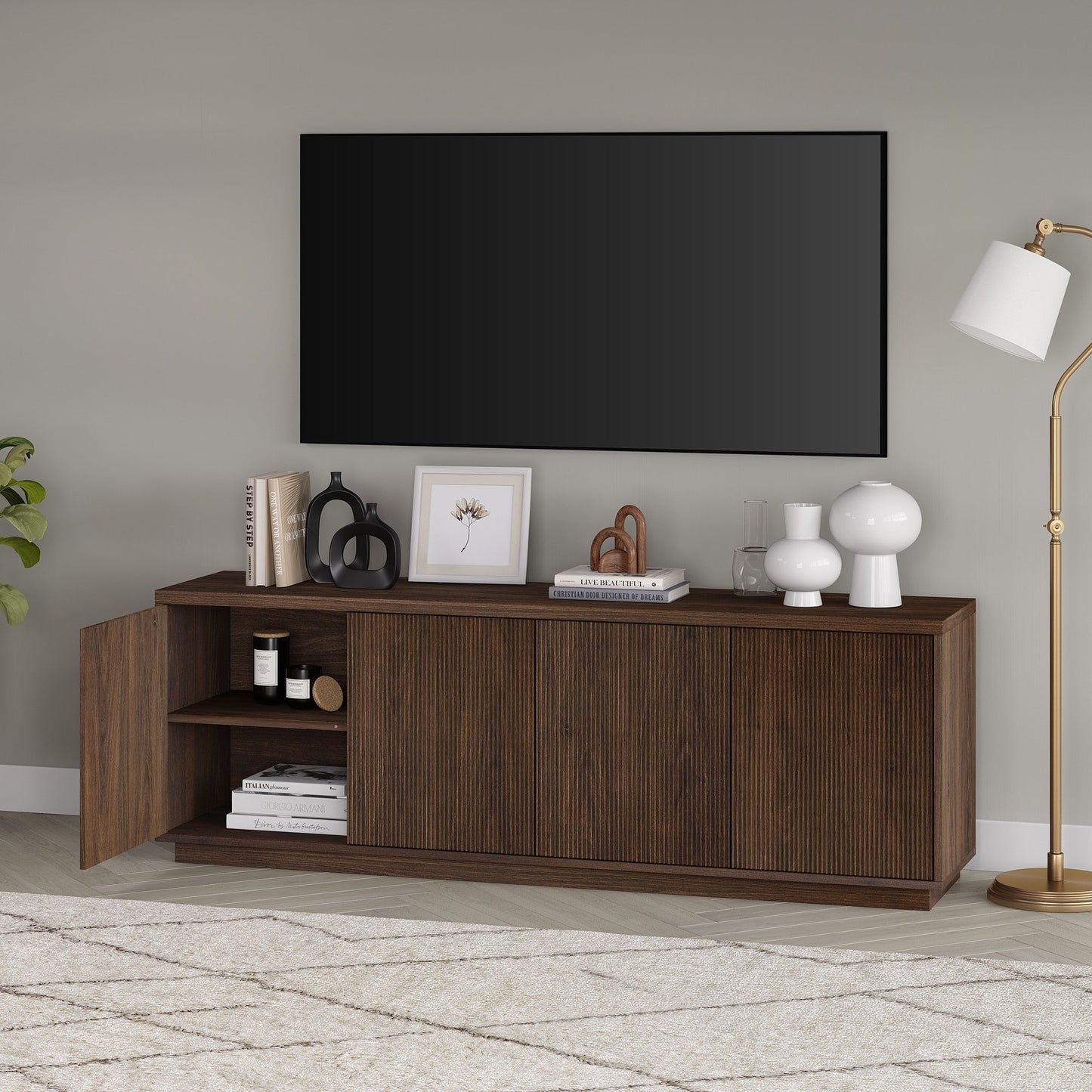 Hanson Rectangular TV Stand for TV's up to 75