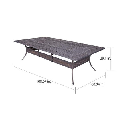 Manasquan 13-piece Gunmetal Aluminum Dining Set by Havenside Home