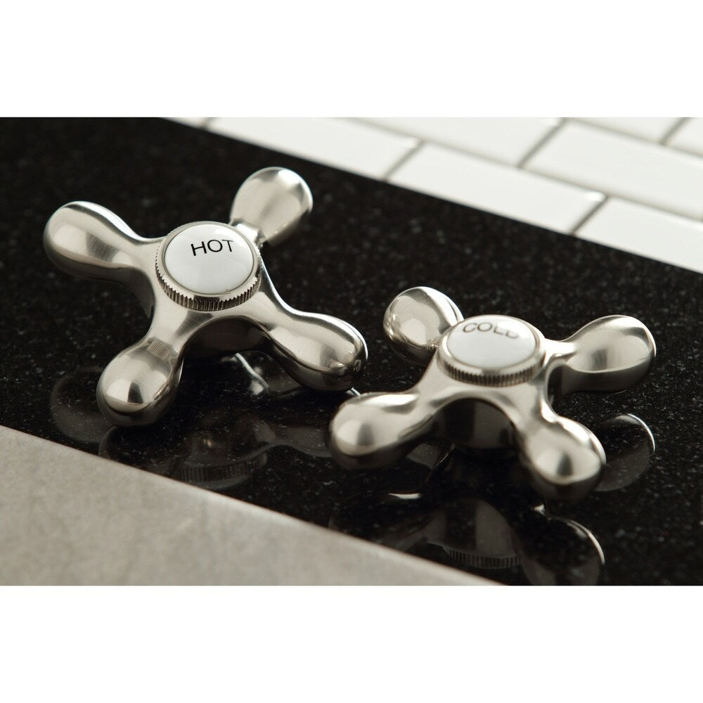 Kingston Brass Heritage Bridge Kitchen Faucet with Brass Sprayer