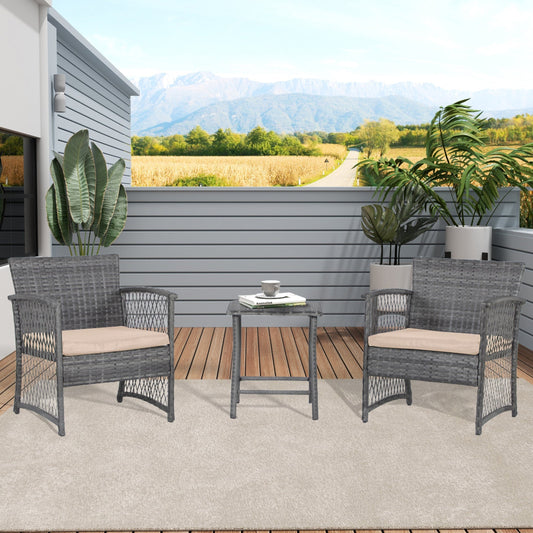 Heritage Outdoor 3-piece Wicker Bistro Patio Set