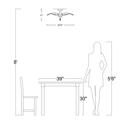 Holly 4-light Crystal Leaves Flush Mount