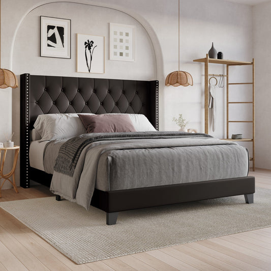 Homer Tufted Upholstered Panel Bed