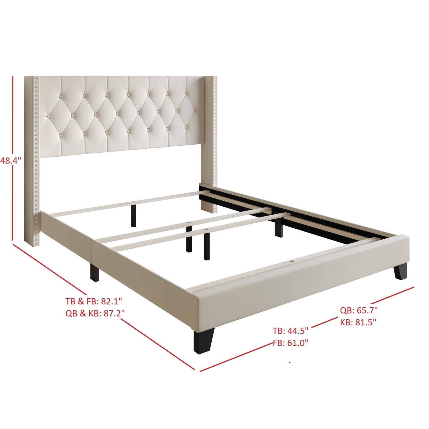 Homer Tufted Upholstered Panel Bed