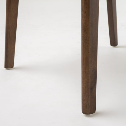 Abrielle Mid-Century Modern Upholstered Rubberwood Dining Chair (Set of 2) by Christopher Knight Home