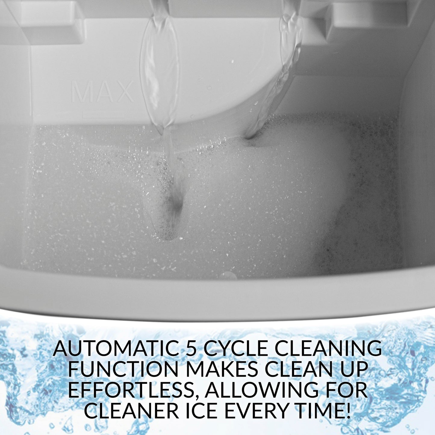 Igloo 26-Pound Automatic Self-Cleaning Portable Countertop Ice Maker Machine With Handle, Aqua