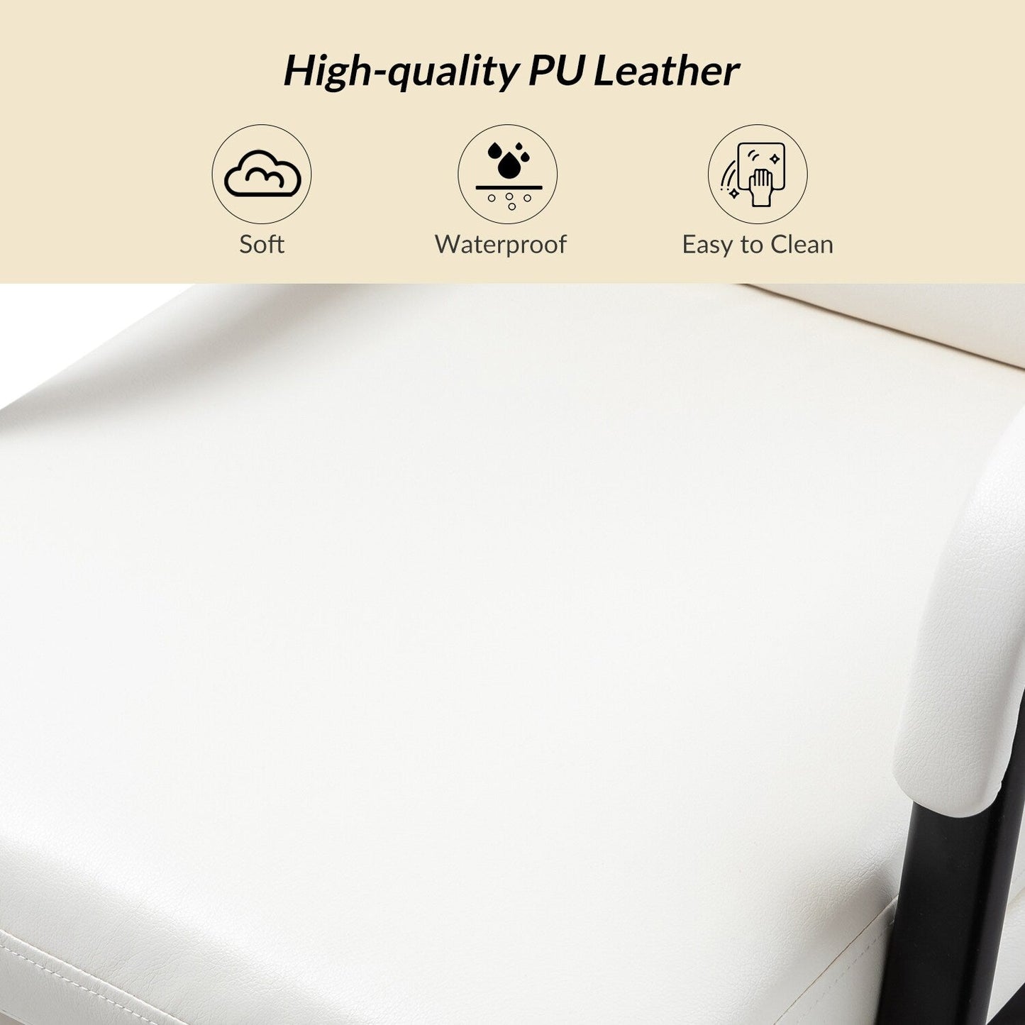 Joseph Modern Task Faux Leather Chair with Tilt Lock and Center Tilt by HULALA HOME