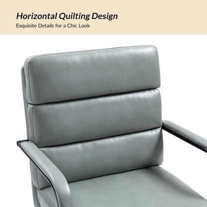 Joseph Modern Task Faux Leather Chair with Tilt Lock and Center Tilt by HULALA HOME