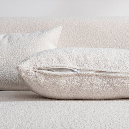 KINWELL Boucle Upholstered 2-Seats Loveseat with Pillows