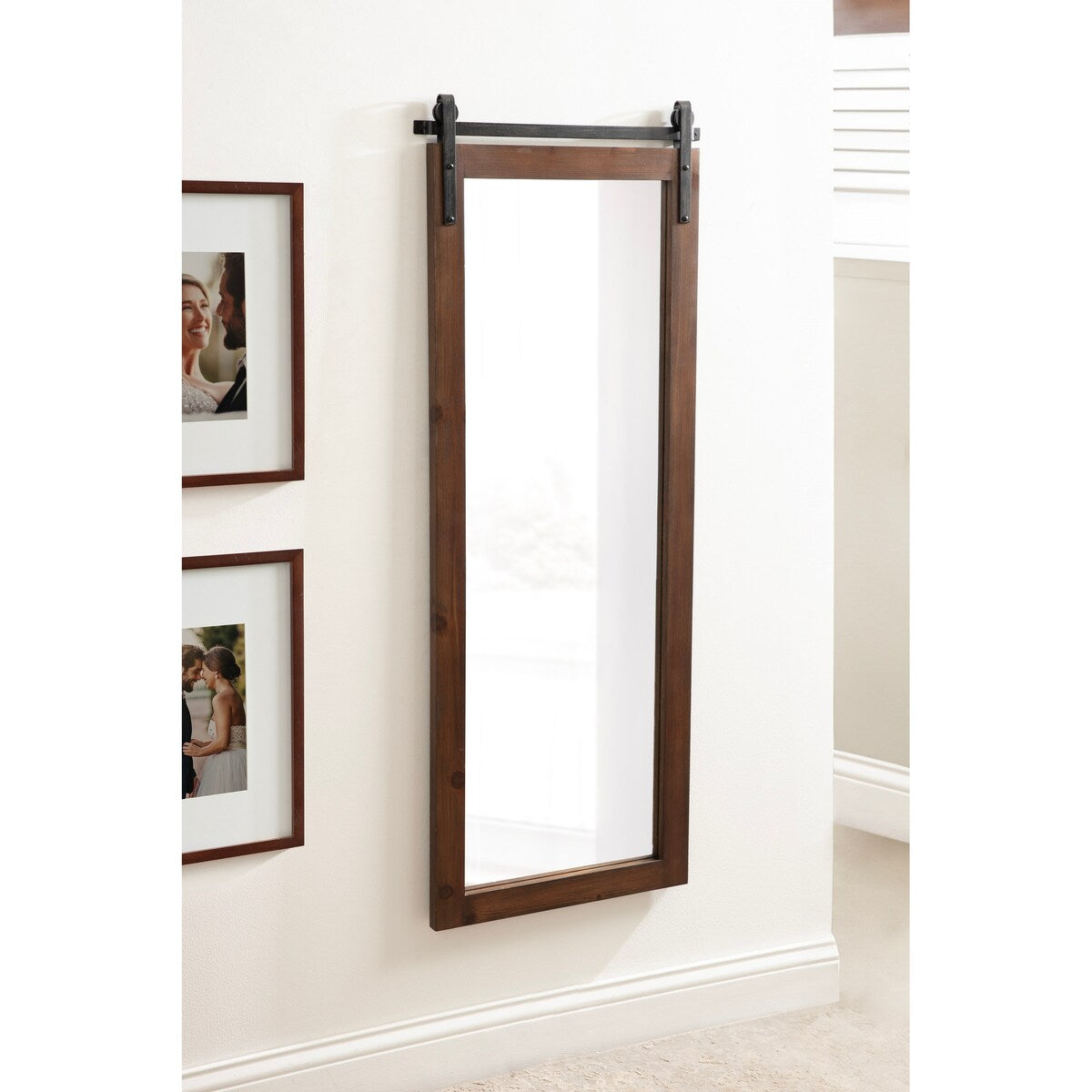 Kate and Laurel Cates Rustic Rectangular Wall Mirror