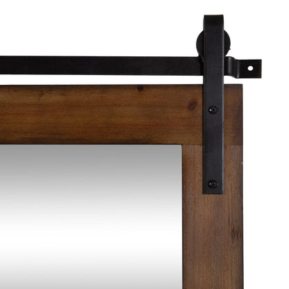 Kate and Laurel Cates Rustic Rectangular Wall Mirror