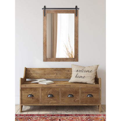 Kate and Laurel Cates Rustic Rectangular Wall Mirror