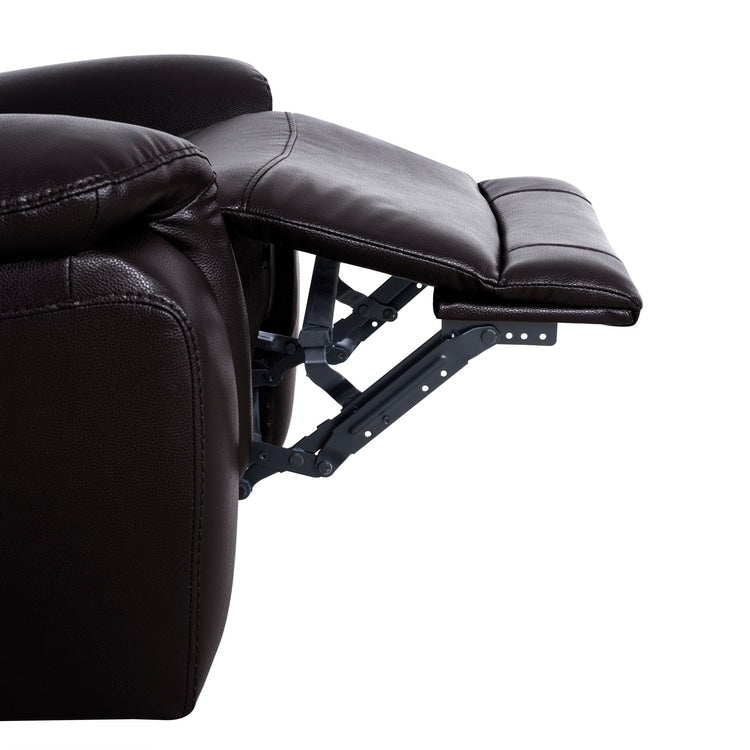 Leather Manual Recliner Sofa Collection for Living Room Leather Reclining Furniture for Home Office Living Room