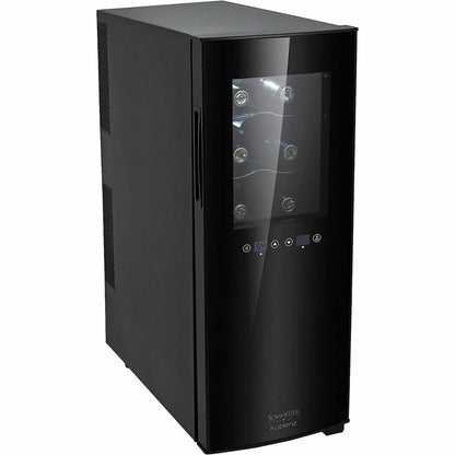 Koblenz 12-Bottle Wine Cooler Free Standing Dual Zone Wine Fridge and Chiller - Black