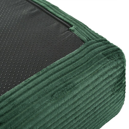 L-Shaped Modular Sofa Bed in Corduroy Fabric