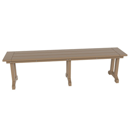 Polytrends Laguna Hdpe All Weather Outdoor Patio 65 Bench