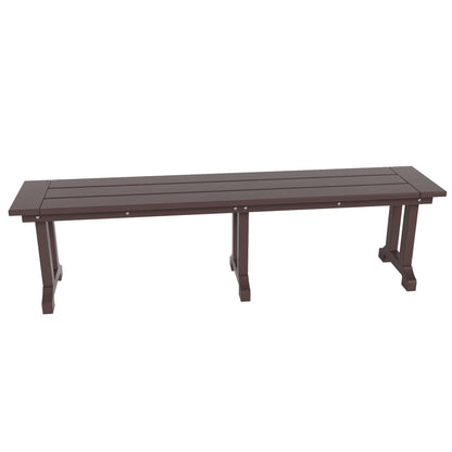 Polytrends Laguna Hdpe All Weather Outdoor Patio 65 Bench