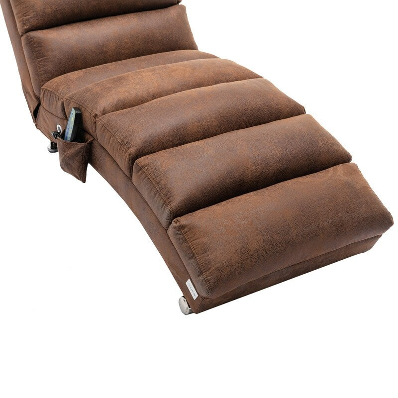 Linen Massage recliner Interior with remote control, ergonomic electric massage recliner, 5 modes
